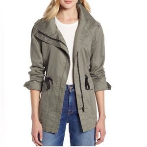 Halogen Drawstring Wasted Utility Jacket Size Small EUC